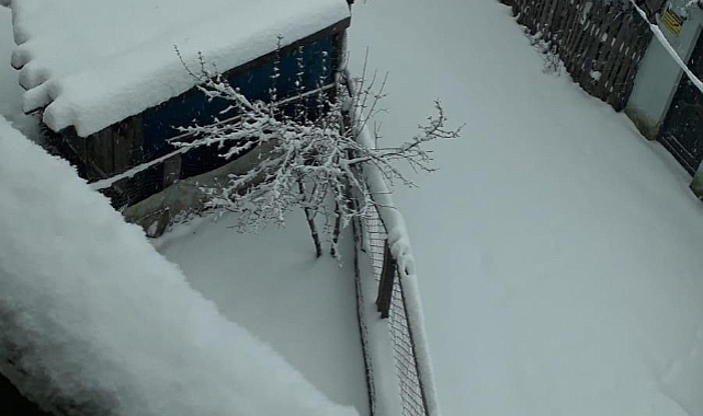 KAR 14 KÖY YOLUNU ULAŞIMA KAPATTI