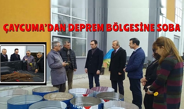 Çaycuma'dan deprem bölgesine soba