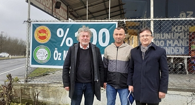 ÇAYCUMA MANDA YOĞURDU ÜRETİCİSİNE DESTEK ZİYARETİ