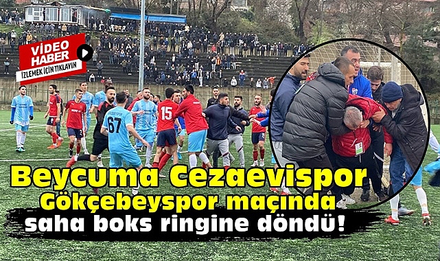 Amatör futbol maçı boks ringine döndü