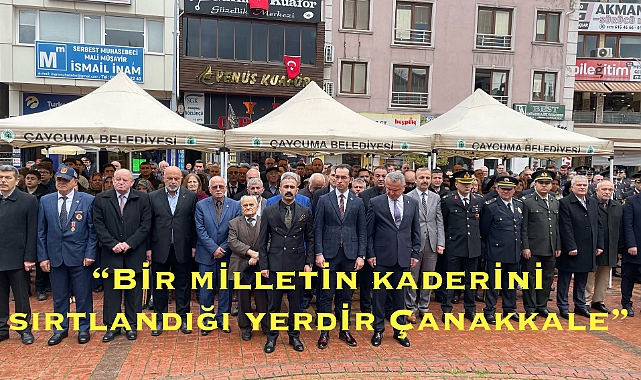 Çaycuma'da Çanakkale Şehitleri anıldı