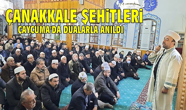 Çanakkale şehitleri Çaycuma'da dualarla anıldı