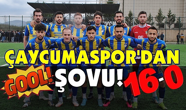 Çaycumaspor'dan gol şovu! 16-0