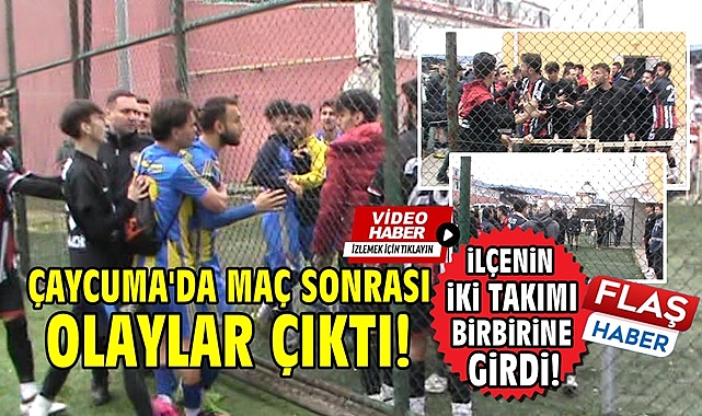 İlçenin iki takımı birbirine girdi! Olaylar çıktı!