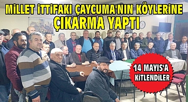 Millet İttifakı Çaycuma'nın köylerine çıkarma yaptı