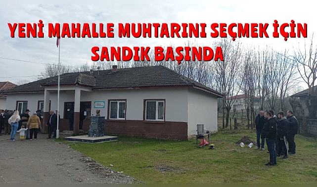 Yeni Mahalle muhtarını seçmek için sandık başında