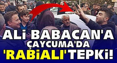 Ali Babacan'a Çaycuma'da 'Rabialı' tepki!