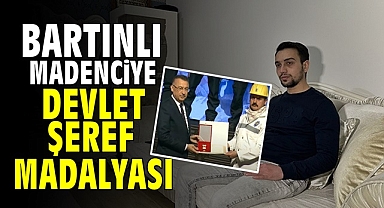 Bartınlı madenciye devlet şeref madalyası