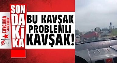 Kurallara uyulmayan kavşakta yine kaza oldu 