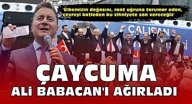 Çaycuma Ali Babacan'ı ağırladı