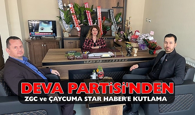 DEVA Partisi'nden ZGC ve Çaycuma Star Haber'e kutlama