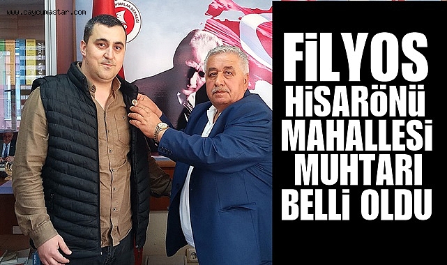 Filyos Hisarönü Mahallesi muhtarı belli oldu