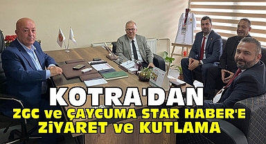 Kotra'dan ZGC ve Çaycuma Star Haber'e ziyaret ve kutlama
