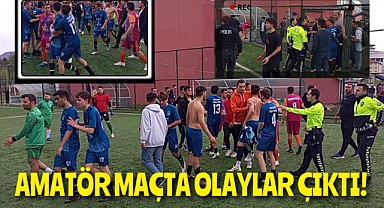 Maçın bitiş düdüğü ile ortalık karıştı