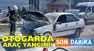 Son dakika! Otogarda araç yangını!