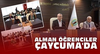 Alman öğrenciler Çaycuma'da