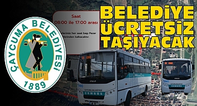 Belediye ücretsiz taşıyacak