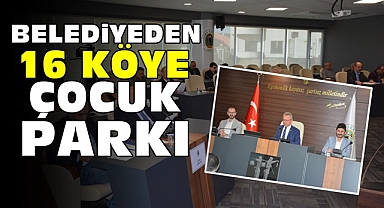 Belediyeden 16 köye çocuk parkı