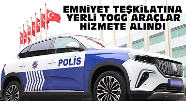 Emniyet teşkilatına yerli TOGG araçlar hizmete alındı