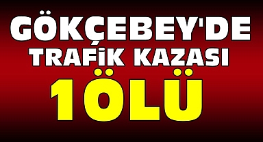 Gökçebey'de trafik kazası; 1 Ölü