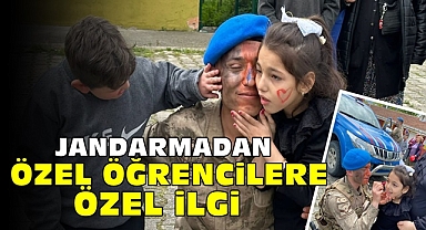 Jandarmadan özel öğrencilere 'ÖZEL' ilgi