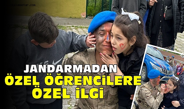 Jandarmadan özel öğrencilere 'ÖZEL' ilgi