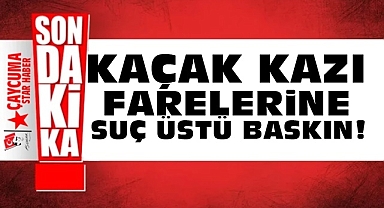 Kaçak kazı farelerine suç üstü baskın!