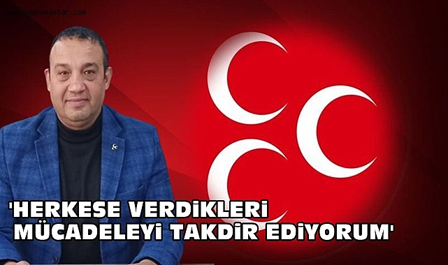 Kaplan; 'Herkese verdikleri mücadeleyi takdir ediyorum'