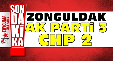 Zonguldak: Ak Parti 3 / CHP 2