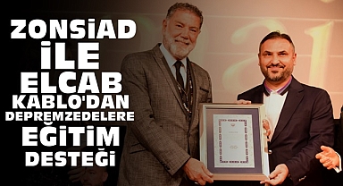 ZONSİAD ile Elcab Kablo'dan depremzedelere eğitim desteği