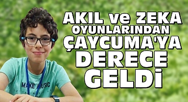 Akıl ve Zeka oyunlarından Çaycuma'ya derece geldi
