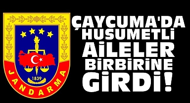 Çaycuma'da husumetli aileler birbirine girdi!