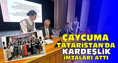 Çaycuma Tataristan'da kardeşlik imzaları attı