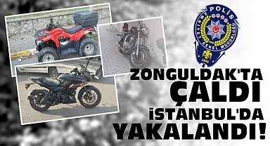 Zonguldak'ta çaldı, İstanbul'da yakalandı!