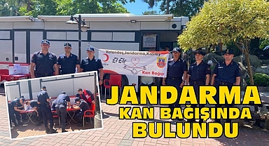 Jandarma kan bağışında bulundu