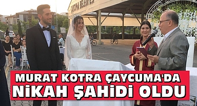 Murat Kotra Çaycuma'da nikah şahidi oldu