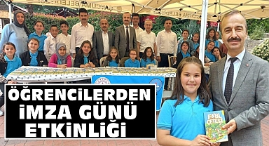 Öğrencilerden imza günü etkinliği