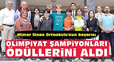 Olimpiyat şampiyonları ödüllerini aldı