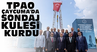TPAO Çaycuma'da sondaj kulesi kurdu