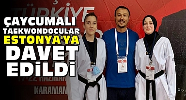 Çaycumalı Taekwondocular Estonya'ya davet edildi