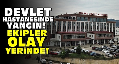 Devlet Hastanesinde yangın! / Ekipler olay yerinde!