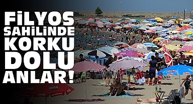 Filyos sahilinde korku dolu anlar!