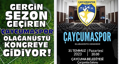 Gergin sezon geçiren Çaycumaspor olağanüstü kongreye gidiyor!