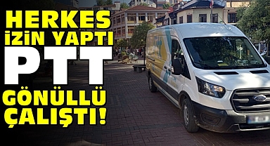 Herkes izin yaptı, PTT gönüllü çalıştı!
