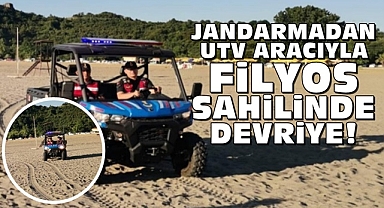 Jandarmadan UTV aracıyla Filyos sahilinde devriye!