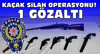 Kaçak silah operasyonu! 1 gözaltı