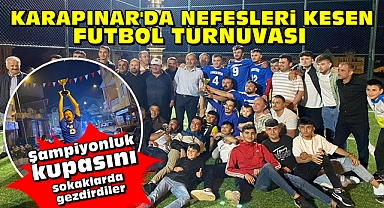 Karapınar'da nefesleri kesen futbol turnuvası