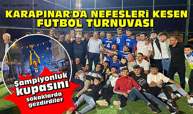 Karapınar'da nefesleri kesen futbol turnuvası