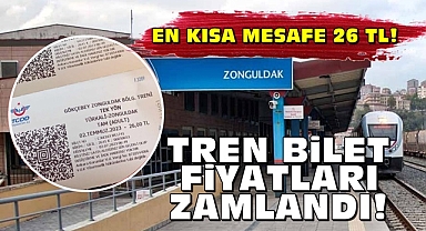 Tren bilet fiyatları zamlandı! En kısa mesafe 26 TL!