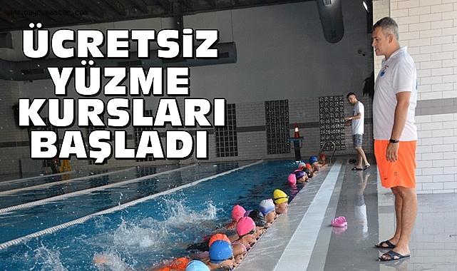 Ücretsiz yüzme kursları başladı